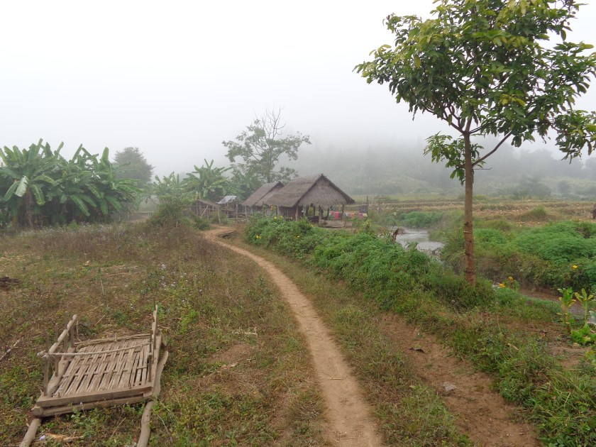 Sentiers et villages, en pays shan, au sud de Hsipaw.