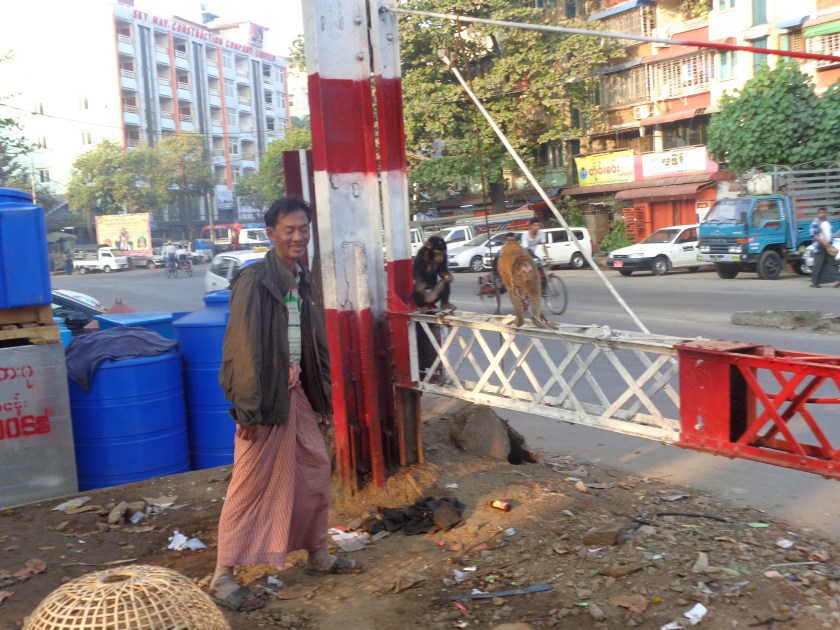 Yangon, quartier Pazundaung, janvier 2015