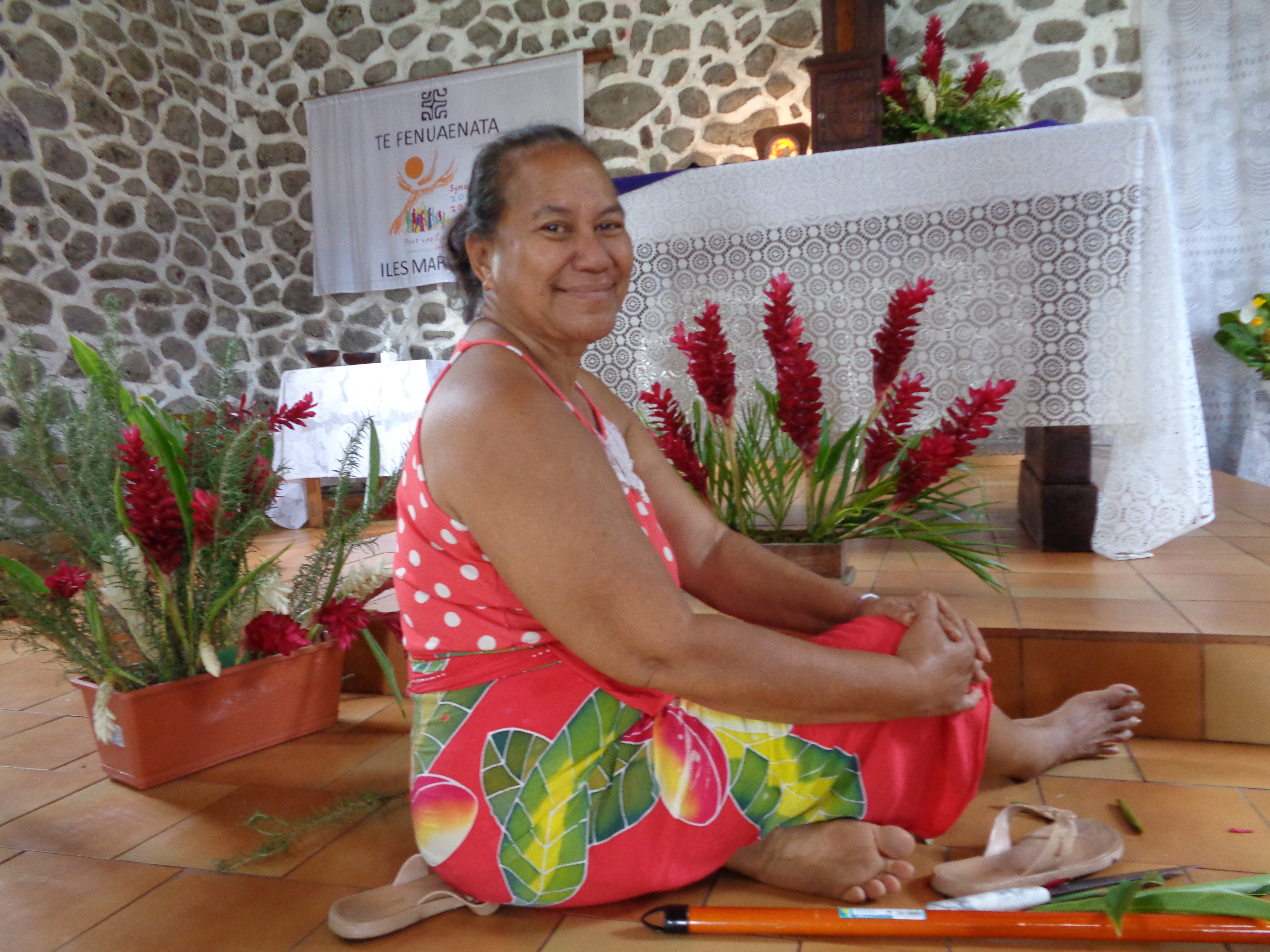 madeleine, 61 ans, église de Taaoa, 27 décembre 2022
